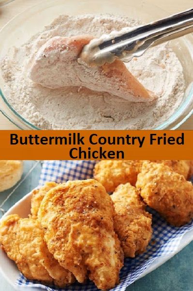 Buttermilk Country Fried Chicken Fried Chicken Buttermilk, Chicken Buttermilk, Country Fried Chicken, Country Fried, Buttermilk Chicken, Buttermilk Fried Chicken, Chicken Fried Steak, Fried Chicken Recipes, Best Chicken Recipes