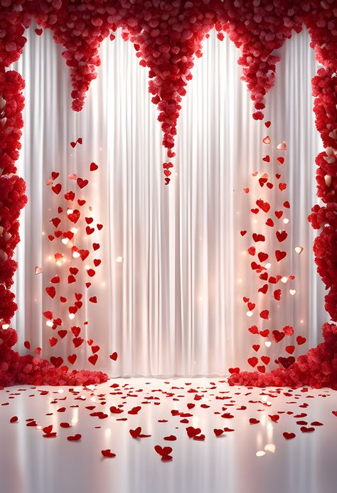 Valentines Day Background With Red Hearts And White Curtain 3D Rendering#pikbest##Backgrounds Diy Floral Backdrop, Peony Tutorial, Studio Background Ideas, Baby Photography Backdrop, Paper Peony, Flower Background Design, Photoshop Backgrounds Backdrops, Red Background Images, Android Wallpaper Art