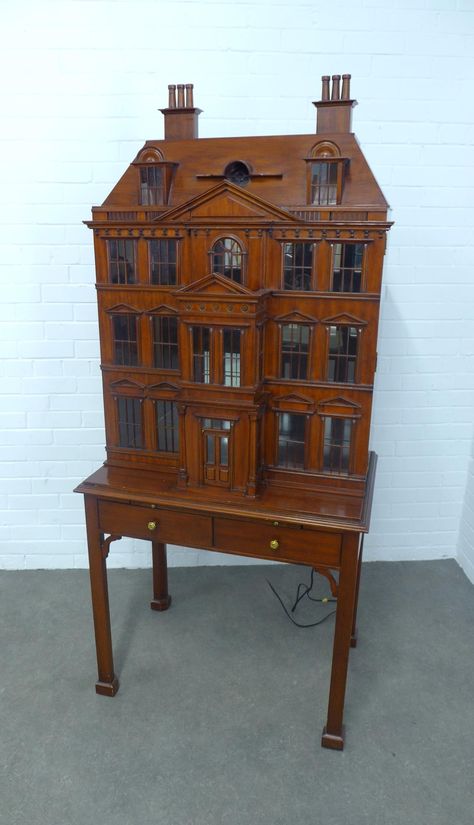 Three Storey House, Dollhouse Cabinet, Bar Cabinets, Nursery Room Design, Maitland Smith, Antique Interior, Drinks Cabinet, Mirror Interior, Bar Cabinet