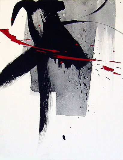 tiefgang // — dailyartjournal: Nakajima Hiroyuki Japanese Calligraphy, Painting Collage, 수채화 그림, Art Japonais, Print Collage, Calligraphy Art, Art Abstrait, Ink Art, Black Paint