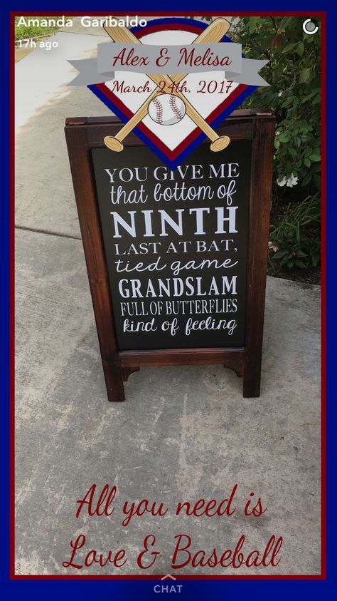 Baseball wedding sign | Baseball Wedding Snap Chat filter | Baseball wedding theme | Baseball Wedding Baseball Engagement Party, Baseball Bridal Shower Ideas, Baseball Themed Bridal Shower Ideas, Baseball Bachelorette Party, Baseball Themed Wedding, Baseball Theme Wedding Shower Ideas, Baseball Themed Wedding Ideas, Baseball Engagement, Baseball Theme Wedding