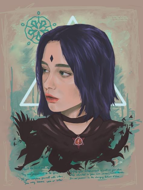 Raven Fanart, Robin And Raven, Rachel Roth, Raven Beast Boy, Ravens Fan, Teen Titans Fanart, Raven Art, Raven Teen Titans, Arte Dc Comics