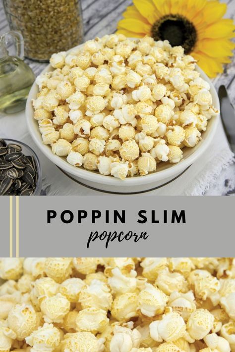 Experience guilt-free snacking with our whole grain, low calorie popcorn that is Non GMO, has no preservatives and is Gluten free. Our all natural Poppin “Slim” starts with our signature giant mushroom popcorn, sunflower oil, a hint of butter, then finished with a splash of Sea Salt. Low Calorie Popcorn, Mushroom Popcorn, Popcorn Seasoning Recipes, Popcorn Flavors, Chocolate Covered Popcorn, Giant Mushroom, Snack Mixes, Best Popcorn, Popcorn Balls