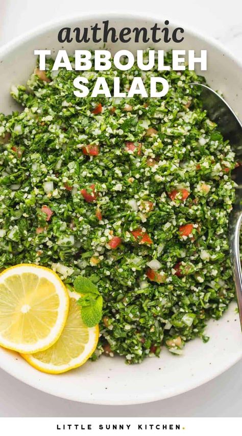 Tabouli Salad Recipe, Tabouli Recipe, Tabbouleh Salad Recipe, Tabouli Salad, Little Sunny Kitchen, Tabbouleh Recipe, Bulgur Wheat, Sunny Kitchen, Tabbouleh Salad