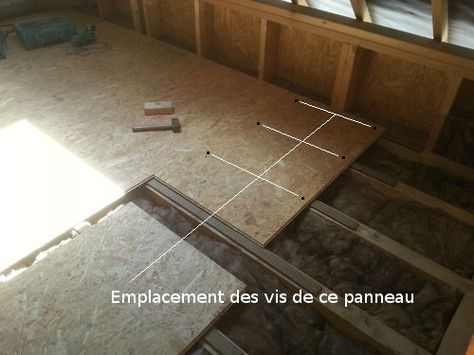 Poser des dalles de plancher sur un solivage en bois | Reussir-Ses-Travaux Renovation Parquet, Tiny House, Tile Floor, Pergola, Sweet Home, Garage, Flooring, Architecture, Home Decor