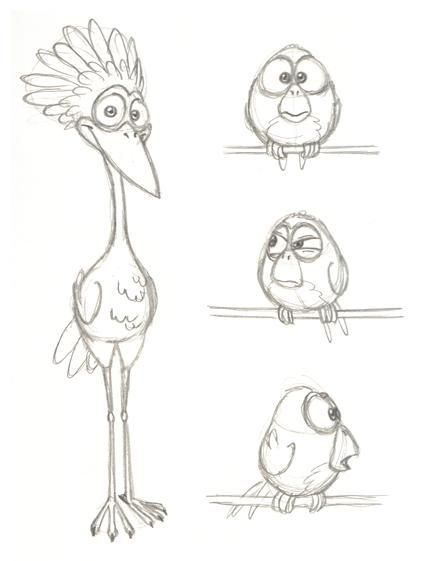 Bird Sketches, Dyi Art, Alphabet Animals, Creative Drawings, Happy Painting, Bird Sketch, Cartoon Birds, For The Birds, Disney Art Drawings