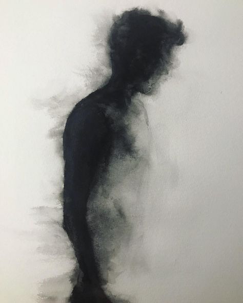 Tim Labuscagne on Instagram: “Fade in/out. Watercolour 21x32cm. #watercolour #watercolor #conceptart #conceptualart #bnw #blackandwhite #darkart #kunst #kunstwerk…” Spirit Character Design, Dark Paintings, Shading Techniques, Tattoos Women, Creative Stuff, Ethereal Art, Charcoal Drawing, Human Figure, Art Portfolio