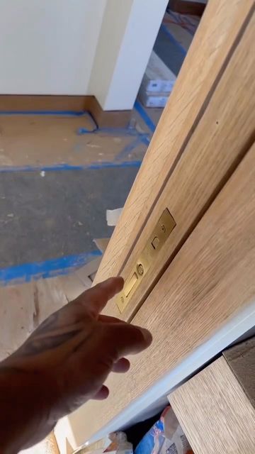 Cavity Sliders USA on Instagram: "Here are a few of our favorite things: The CS Cavity Slider, CS SofStop, and serious carpentry skills 🔨 Check out this beautiful pocket door installation by @dboynok and @avobuildersinc. The CS SofStop is the absolutely perfect finishing touch for these custom white oak doors. 👌 Learn more about the Cavity Slider Pocket Frame at our link in bio!" White Oak Doors, Modern Pocket Doors, Cavity Slider, Pocket Doors Bathroom, Pocket Door Installation, Pocket Door Frame, Sliding Door Design, Sliding Pocket Doors, Home Door Design