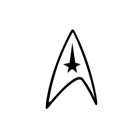 Star Trek Symbol Tattoo, Star Trek Next Generation Tattoo, Star Trek Logo Symbols, Star Trek Cricut, Star Trek Tattoo Ideas, Star Trek Minimalist, Star Trek Symbol, Star Trek Tattoo, Star Trek Party