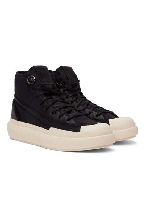 ssense Y-3 Black Ajatu Court High Sneakers High Sneakers, Sneakers, Black