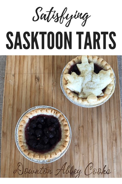 Serviceberry/Saskatoon Tarts Saskatoon Tarts Recipe, Saskatoon Berry Tarts, Saskatoon Tarts, Saskatoon Recipes, Saskatoon Berry Recipe, Saskatoon Berry Pie, Mini Tart Shells, Saskatoon Berry, Puff Pastry Tart