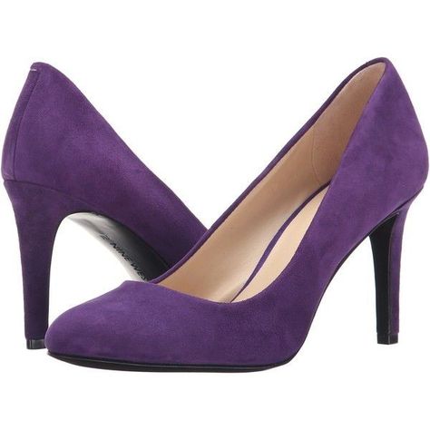 Purple Shoes Heels, Wedding Shoes Purple, Simple Black Heels, Shoe Diva, Purple Wedding Shoes, Heels High Classy, Classy Heels, Purple Pumps, Pink Wedding Shoes