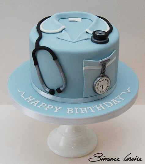 Simone Louise Cakes                                                                                                                                                                                 Mais Medical Cake Ideas, Doctor Cake Ideas, Doctor Husband, Medical Cake, Doctor Cake, Nursing Cake, Medical Theme, Big Cakes, Reception Hall