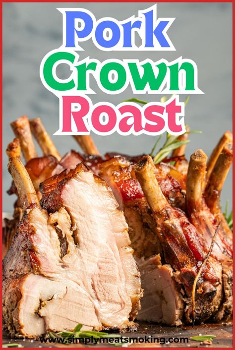 Enjoy the flavors of the season with this Oven Roasted Pork Crown Roast recipe. Perfect for Christmas or other special occasions, this crown roast of pork is seasoned, roasted, and served with a savory stuffing. Ideal for family dinners or holiday parties, it’s a dish that combines elegance with comfort. Save the recipe for later and impress your guests with this delicious pork crown roast. Pork Crown Roast Recipe, Crown Roast Pork, Crown Roast Recipe, Crown Pork Roast, Tenderloin Tacos, Pork Crown Roast, Stuffed Pork Roast, Roast In Oven, Crown Roast Of Pork