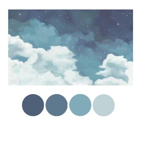 Cloudy Color Palette, Clouds Color Palette, Sky Color Palette, Full Color Palette, Color Design Inspiration, Hex Color Palette, Color Palette Challenge, Color Schemes Colour Palettes, Palette Art