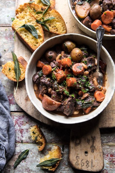 Better For You Instant Pot Spicy White Bean Beef Stew | halfbakedharvest.com @hbharvest Half Baked Harvest Beef Stew, Half Baked Harvest Recipes, Easy Beef Stew, Pot Beef Stew, Instant Pot Soup Recipes, Slow Cooker Beef Stew, Harvest Recipes, Best Instant Pot Recipe, Instant Pot Soup