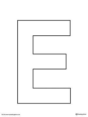 Uppercase Letter E Template Printable Worksheet.The Uppercase Letter E Template is an ultra useful, all-purpose letter template designed for use in a variety of crafts and activities to complement your alphabet studies. The Letter E Design, E Is For Craft, Letter E Crafts For Toddlers, Letter E Template, Letter E Crafts For Preschoolers, Letter E Activities For Preschool, Uppercase Letters Printable, Letter E Activities, Letter E Craft