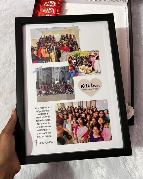 Gift For Farewell Friends, Teacher Picture Frame Gift, Farewell Photo Frame Ideas, Farewell Frame, Farewell Gifts For Friend, Farewell Gift Ideas, Farewell Quotes For Friends, Farewell Gifts For Friends, Teacher Picture