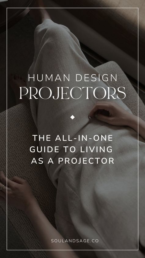 What does it mean to be a Projector? How are you designed to live, love, and work? Visit this article to learn your biggest strengths and challenges as a Projector, the work you're designed to do, your "strategy" for interacting with others successfully, and everything else you need to know to live your most aligned and authentic life as a Human Design Projector. || Soul & Sage Human Design Projector, Human Design System, Authentic Life, Conscious Business, Healing Yoga, Visiting Card Design, Holistic Therapies, Mean To Be, Healing Words