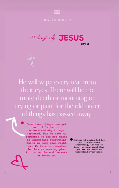 Revelation 21:4 Wallpaper, Revelation 21:4, Bible Reading Plan For Heartbreak, Valentine’s Day Devotion, Coquette Bible Verse Wallpaper, Pink Background Bible Verse, Pink Biblical Wallpaper, Loves You, Revelation Bible Study