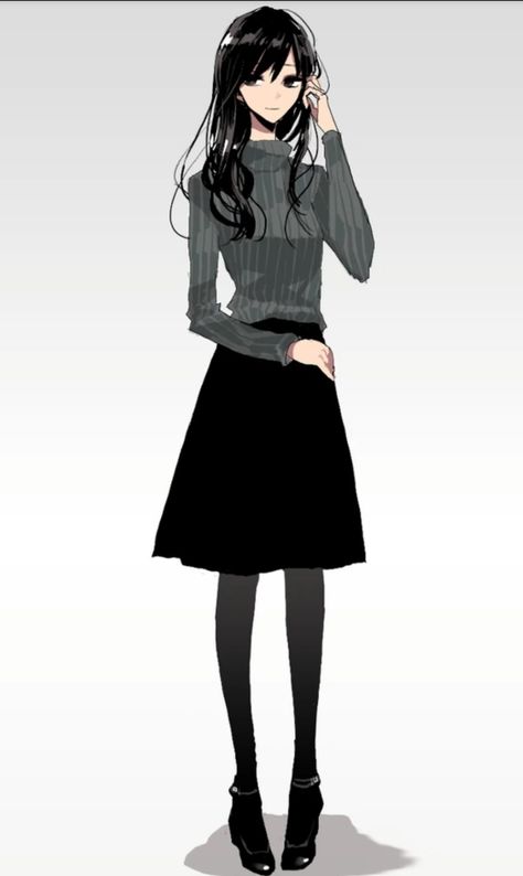 Outfits Female, Monochromatic Fashion, Fashion Corner, Drawing Anime Clothes, Anime Dress, 영감을 주는 캐릭터, Anime Inspired, Character Outfits, Anime Outfits