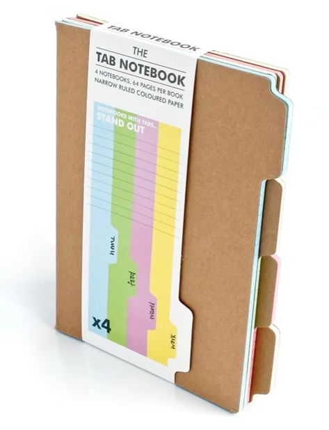 The Tab Notebook - The Well-Appointed Desk Divider Tabs, Study Essentials, Work Journal, Paper Stand, Project Planner, A5 Notebook, Journals & Planners, Notebook Planner, Smash Book