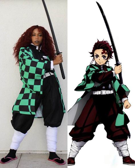 40 Easy Cosplay Halloween Costume Ideas - Black Beauty Bombshells Adventer Time, Demonslayer Tanjiro, Black Cosplayers, Easy Cosplay Ideas, Cosplay Ideas Women, Easy Cosplay, Cosplay Inspo, Anime Cosplay Costumes, Geek Fashion