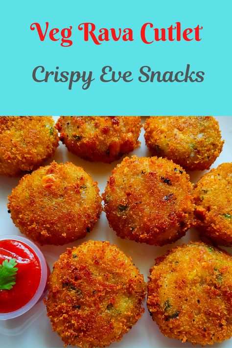 Veg Rava Cutlet recipe | Crispy Cutlet | Easy Suji Cutlet |  New Snacks recipe in tamil (2020), Detailed recipe in the website Veg Cutlet Recipes Hebbars Kitchen, Cutlet Recipes Veg, Rava Recipes, Veg Cutlet Recipes, Veg Cutlet, Cutlet Recipes, Cutlets Recipes, Recipes In Tamil, Indian Cooking Recipes