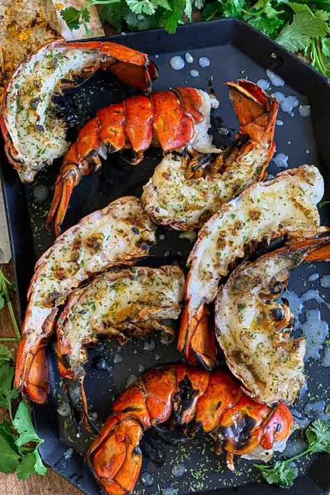 Grilled Lobster Recipes, Chipotle Butter, Outdoor Recipes, Lobster Recipe, Smoked Chuck Roast, Grilled Lobster Tail, Lobster Recipes Tail, Grilled Lobster, Best Charcoal Grill