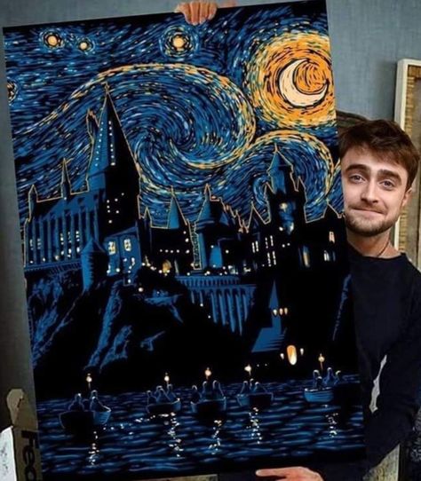 Harry Potter Oil Pastel Art, Harry Potter Oil Painting, Harry Potter Aesthetic Painting, Harry Potter Art Painting Canvases, Harry Potter Painting Ideas On Canvas, Harry Potter Painting Canvases, Harry Potter Painting Ideas, Harry Potter Canvas Painting, Hogwarts Drawing