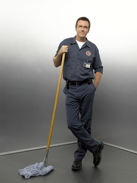 school janitor Cleaning Uniform, Neil Flynn, Bradley University, Life Cheats, Pepper Potts, Playing Doctor, Nick Fury, Jeremy Renner, Planned Parenthood