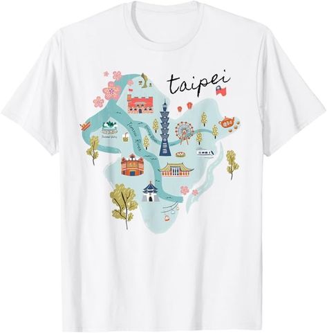 Amazon.com: Travel Around Asia Taiwan Taipei Map Vacation Souvenir Tee T-Shirt : Clothing, Shoes & Jewelry Taipei, Travel Around, Branded T Shirts, Taiwan, Shoes Jewelry, Fashion Branding, Map, T Shirts, Travel