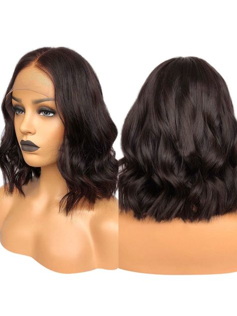 Straight Wig Black Women, Wig Black Women, Frontal Bob Wig, Frontal Bob, Brazilian Hair Bundles, Hair Cute, Blowout Hair, Hair Vendor, Human Braiding Hair