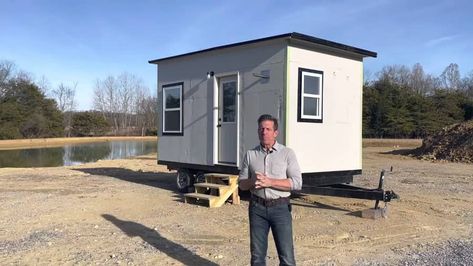 16-ft. Assembly-line Tiny House for $20k by Incredible Tiny Homes 8x16 Tiny House, Incredible Tiny Homes, Toyota Dolphin, Tiny House Talk, Tiny House Builders, William Black, Steel Panels, Assembly Line, Tiny Houses For Sale