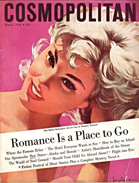 Cosmopolitan Cover (March 1958) | Jon Whitcomb Jon Whitcomb, Old Magazine, Cosmopolitan Magazine, Artist Sketchbook, Magazine Illustration, Old Magazines, Vintage Magazines, Vintage Magazine, New Face