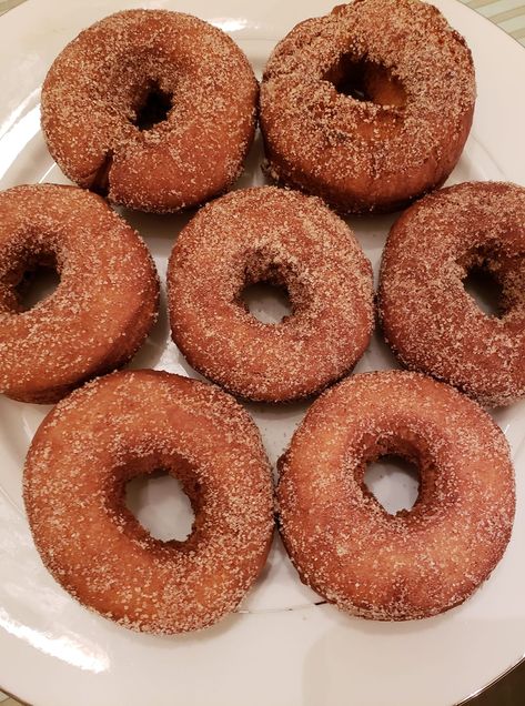 Old-Fashioned Cake Doughnuts Donuts) Recipe - Genius Kitchen Duck Donuts Recipe, Cake Doughnuts Recipe, Donuts Recipes, Cake Doughnuts, Old Fashioned Donut, Doughnut Recipe Easy, Marshmallow Popcorn, Cake Donuts Recipe, Doughnuts Recipe