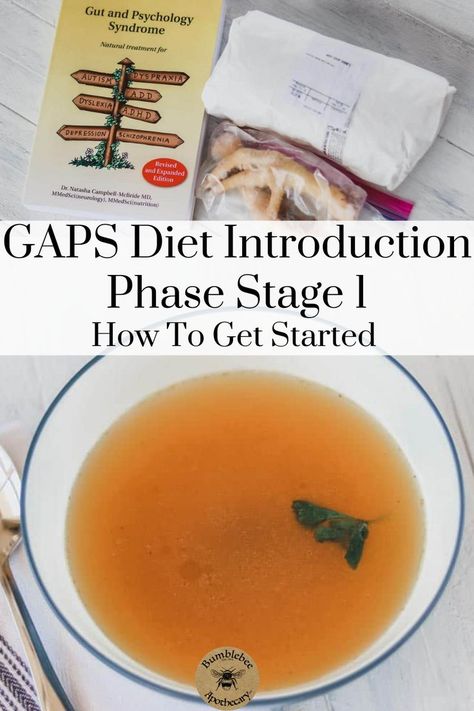 GAPS diet introduction phase stage 1 includes a lot of meat stock, soups, stews, and lots of animal fats. It’s crucial to provide plenty of these foods every single day. These are what will actually accomplish a lot of the rebuilding and healing. Stage 1 of the GAPS introduction diet eliminates fiber and other foods that are hard to digest. That’s to give the digestive system a much needed rest. It is also helpful to soothe and heal areas of inflammation. Gaps Diet Food List, Gap Diet, Healing Stage, Gaps Diet Recipes, Meat Stock, Gut Healing Recipes, Gaps Diet, Diet Books, Food Sensitivities