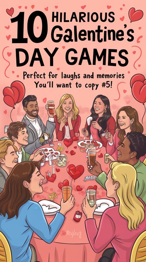 10 Hilarious Galentines Day Games That'll Make You and Your Friends LOL! Bonding Games For Friends, Womens Game Night Ideas, Fun Things To Do At A Galentines, Adult Valentine Party Games, Galentine's Game Ideas, Fun Things To Do For Valentines Day, Galentines Game Ideas Adults, Galentines Party Games For Teens, Valentines Day Party Games For Adults