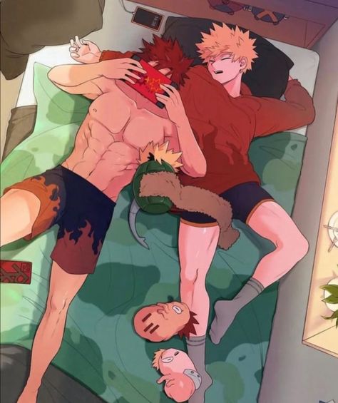 Bottom Kirishima, Mha Mina Fanart, Bakugo X Kirishima, Kirishima X Bakugou, Bakugou X Kirishima, Castlevania Wallpaper, Bakugo Katsuki Fanart Cute, Haikyuu Tsukishima, Kirishima Eijirou