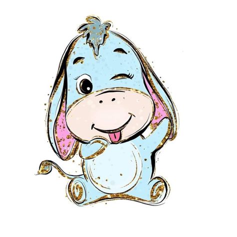 Eeyore Tattoo, Eeyore Pictures, Winnie The Pooh Drawing, Alternative Disney Princesses, Alternative Disney, Winnie The Pooh Pictures, Cute Winnie The Pooh, Disney Art Drawings, Winnie The Pooh Friends