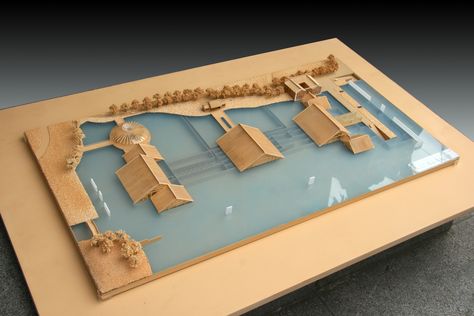 Gallery of Shanghai Songjiang Guangfulin Site Cultural Exhibition Hall / CCDI - 28 Water Model Architecture, Architecture Model Water, Architecture Site Model, Cultural Exhibition, Interior Design Hd, Movement In Architecture, Maquette Architecture, Water Architecture, Model Site