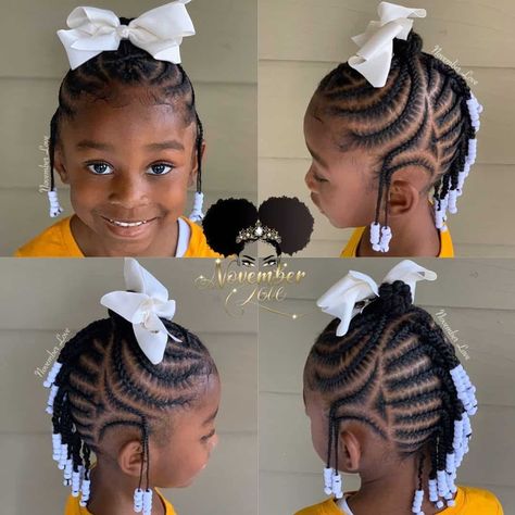 Braids for Kids- 50 Kids Braids with Beads Hairstyles Braids With Beads Hairstyles, Kids Braids With Beads, November Love, Beads Hairstyles, Toddler Braided Hairstyles, Toddler Braids, Gorgeous Braids, Kids Braids, Lil Girl Hairstyles