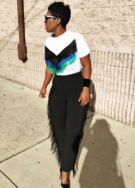 Fringe Top Outfit, Fringe Tee Shirt, Fringe Tee, Fringe Clothing, Fringe Pants, Fringe Shirt, Fringe Jeans, Fringe Fashion, Rodeo Fashion