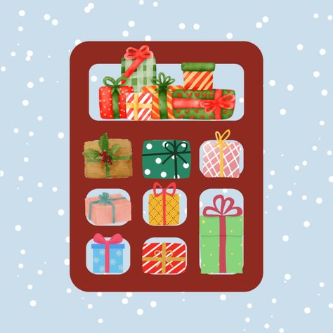 Christmas App Icons Calculator, Christmas Calculator Icon, Iphone Icones, Winter Homescreen, Christmas App Icons, Christmas Widgets, Homescreen Icons, App Icons For Iphone, Icon Pictures