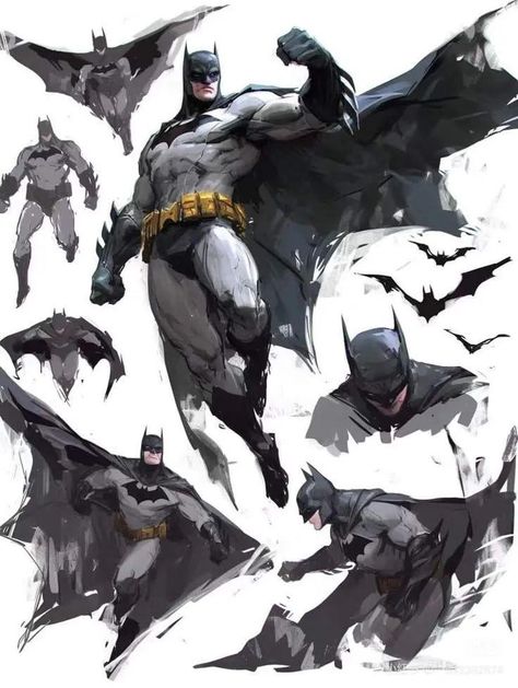 Batman Digital Art, Batman Reference Poses, Batman Fan Design, Batman Character Design, Batman Poses, Comic Book Cover Art, Batman Comic Book, Batman Fanart, Batman Sketch