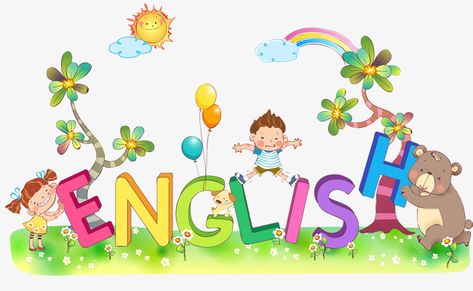 English Is Fun Poster, Learn English Logo, English Subject Cover, Araling Panlipunan Subject Design, English Portada, Lab Clipart, English Clipart, English Icon, English Background