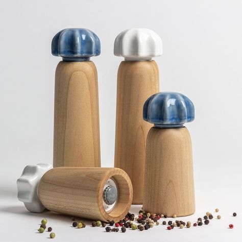 Ajo Spice Mill designed by @bircan.design Lovely salt and pepper mills for your everyday use - definitely a good addition to your kitchen. #product #designdetails #industrialdesign #productdesigner #designproduct #designinspiration #productphotography #designdetails #designobject #lampdesign #contemporarydesign #moderndesign #scandinaviandesign #wooddesign #furnituredesign #woodworkersofinstagram #woodworkers #woodwork Spice Mill, Salt Grinder, Salt And Pepper Mills, Salt And Pepper Grinders, Spice Grinder, Wood Worker, Pepper Grinder, Objects Design, Wood Design