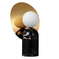 Studio M Lighting Studio M, Opal White, Black Table Lamps, Marble Colors, Accent Lamp, Black Marble, Glass Globe, Chandeliers And Pendants, Black Glass