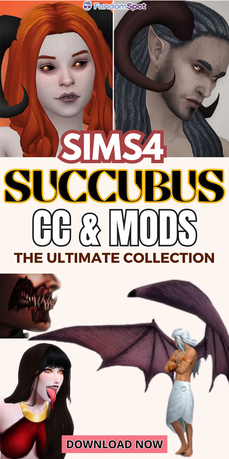 Looking to build a custom succubus race in TS4? Then you've come to the right place with this CC list overflowing with unique custom content Sims4 Cc Kawaii Makeup, Cookie Run Kingdom Sims 4 Cc, Sims4 Monster Cc, Sims 4 Cc Horns Patreon, Sims 4 Race Mod, Sims 4 Horns Accessories, Sims 4 Womb Tattoo, Sims 4 Cc Mens Body Preset, Sims 4 Tentacles