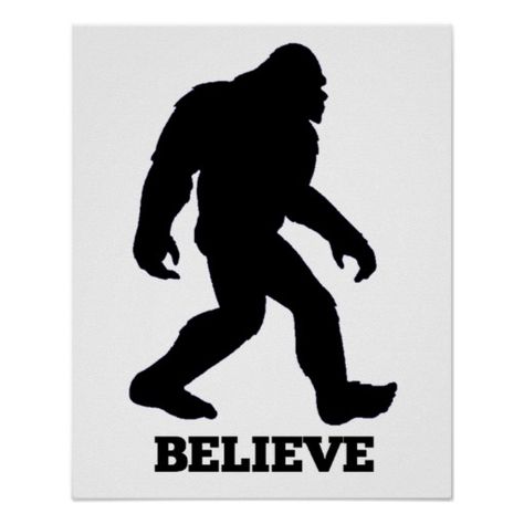 Sasquatch Art, Bigfoot Art, Bigfoot Sasquatch, Zoology, Create Custom Stickers, Custom Posters, Personalized Prints, Black Print, Silhouette Cameo